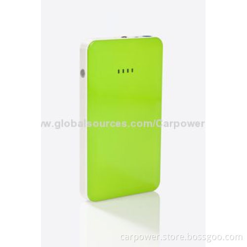 Mini car jump start, 12V vehicle emergency, fashion color design, fits for mobile/MP3/MP4 players